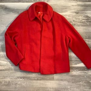 Stroock Vibtage Women’s red wool lined jacket